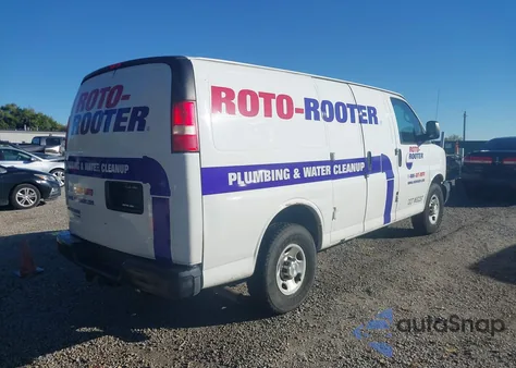 2015 Chevrolet Express 2500 Work Van из США, поврежденный, VIN 1GCWGFCF1F1148606